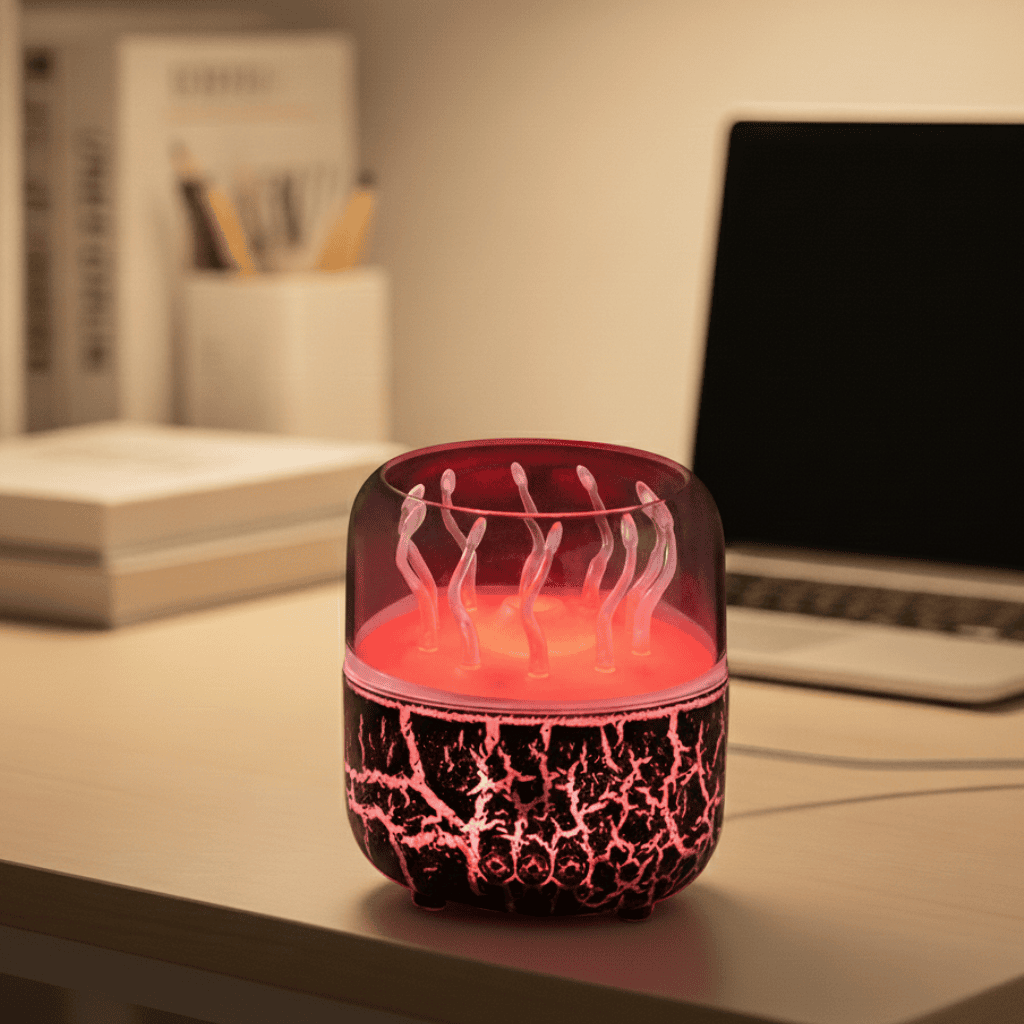 AquaNova Jellyfish Aroma Luftfugter 280ml med Timer til Soveværelsesafslapning