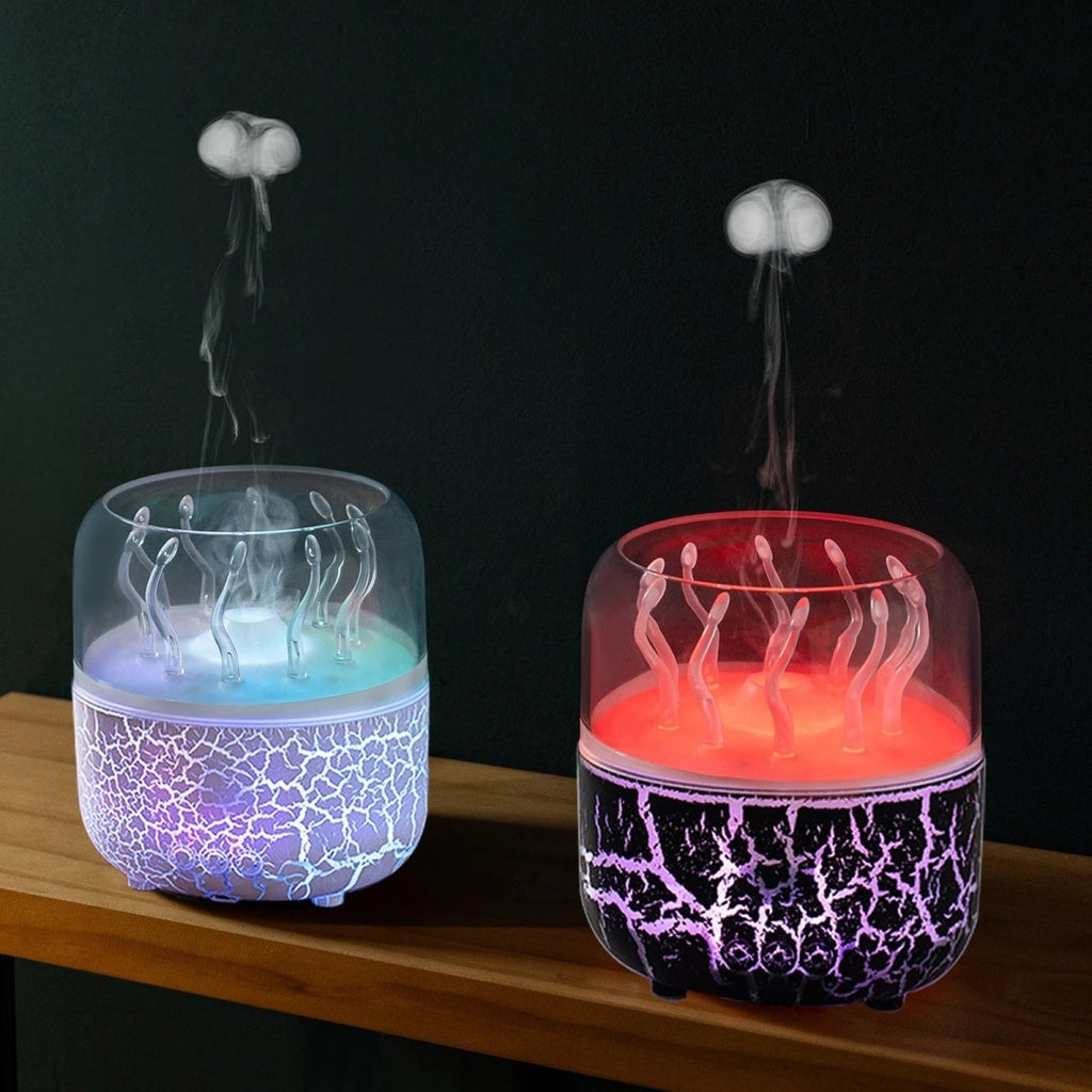 AquaNova Jellyfish Aroma Luftfugter 280ml med Timer til Soveværelsesafslapning