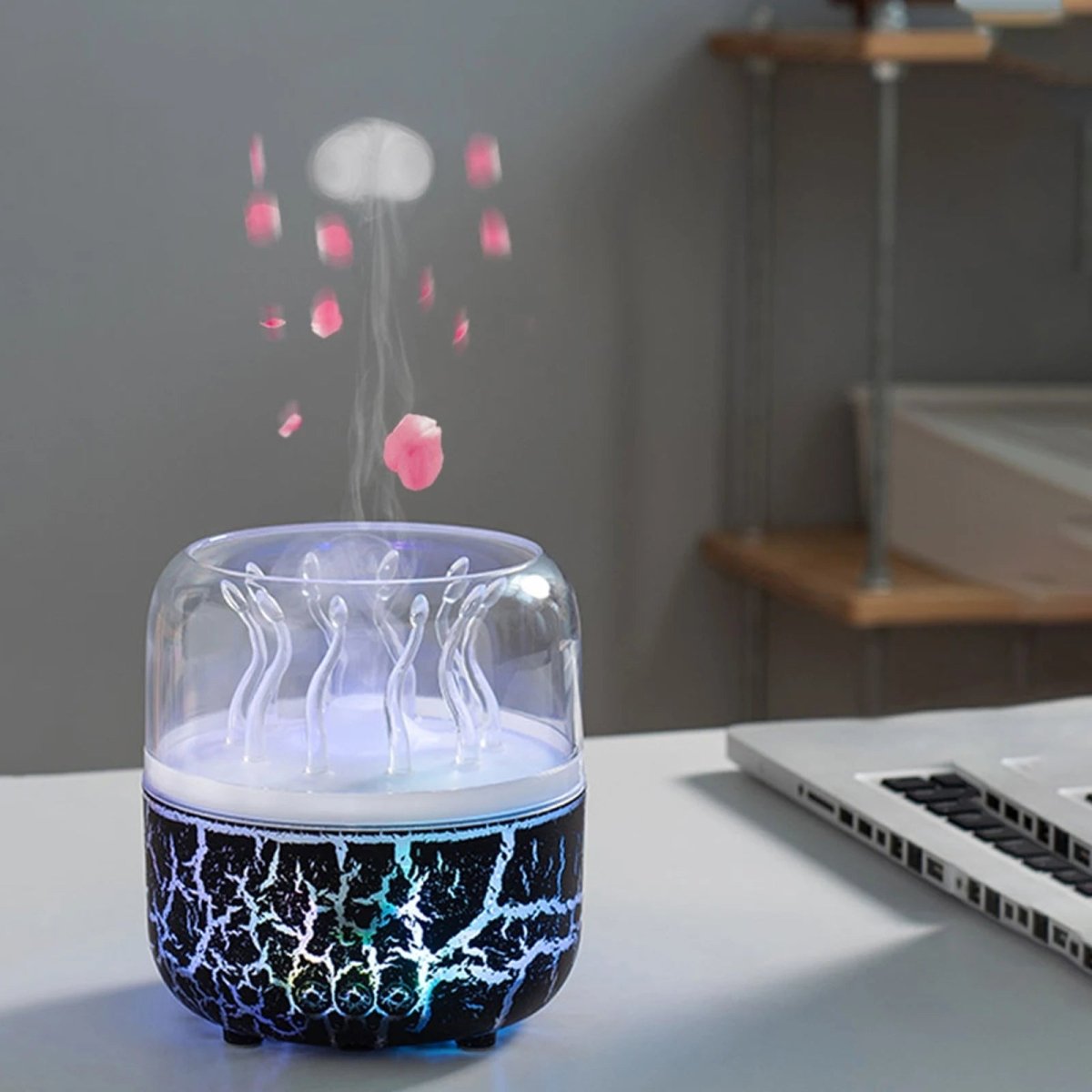AquaNova Jellyfish Aroma Luftfugter 280ml med Timer til Soveværelsesafslapning