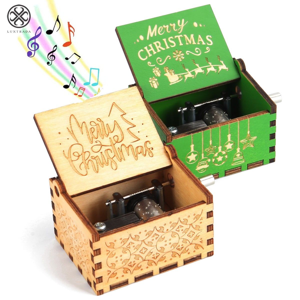 HearthGlow Christmas Music Box For Festive Decor With Cozy Melody For Home Lovers