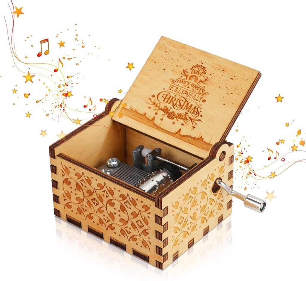 HearthGlow Christmas Music Box For Festive Decor With Cozy Melody For Home Lovers