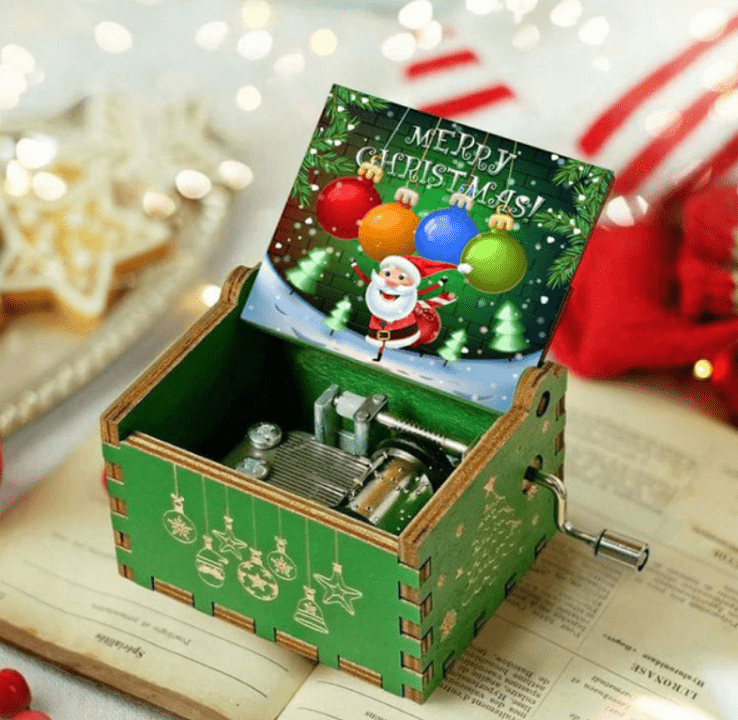 HearthGlow Christmas Music Box For Festive Decor With Cozy Melody For Home Lovers
