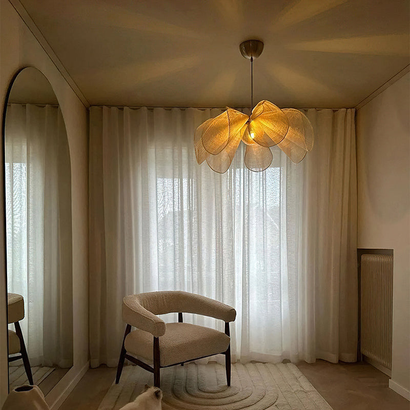 Hikari Bloom függeszték szöveternyővel és E27 LED izzóval
