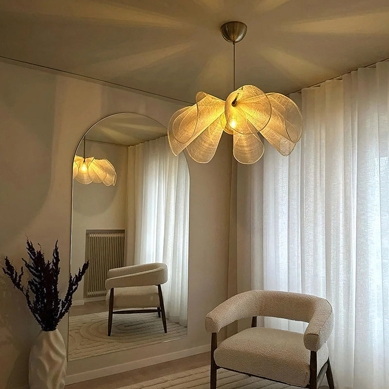 Hikari Bloom függeszték szöveternyővel és E27 LED izzóval