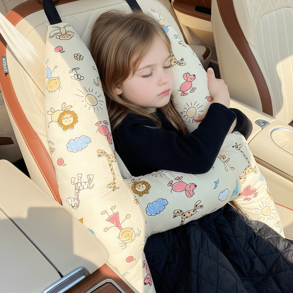 SnugVoyage Dětský Cestovní Polštářek na Krk Měkký a Příjemný na Kůži