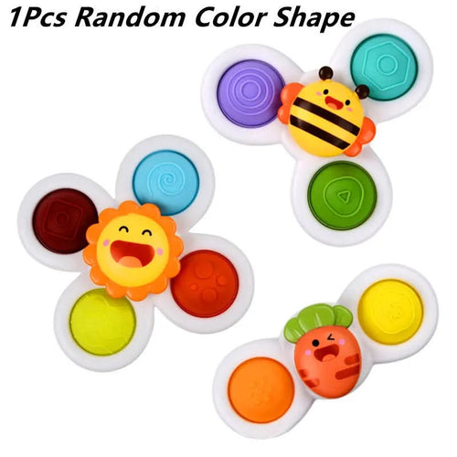 Beetle Buddies Spinner Antistress Colorato a Forma di Insetto per Bambini Apprendimento durante il Bagnetto