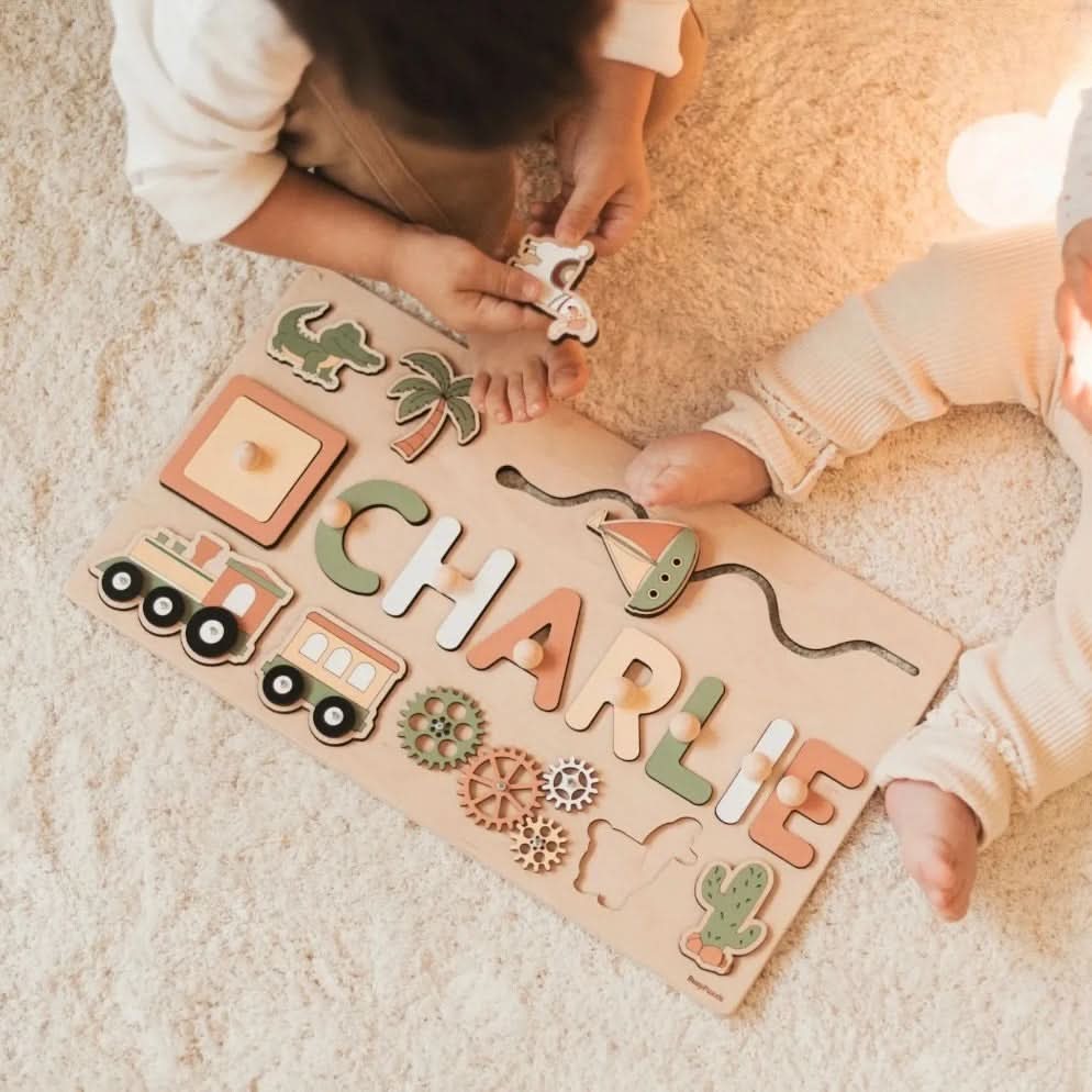 NameJoy személyre szabott Montessori fa névkirakó óvodásoknak