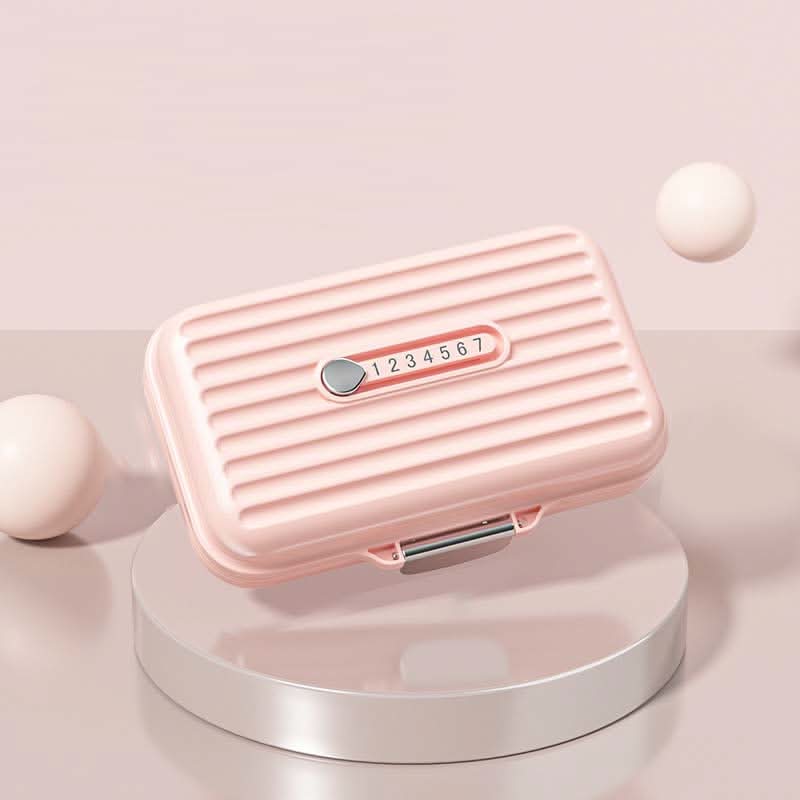 PillSafe Mini przenośne pudełko na tabletki z siedmioma przegródkami i potrójnym uszczelnieniem do użytku w podróży