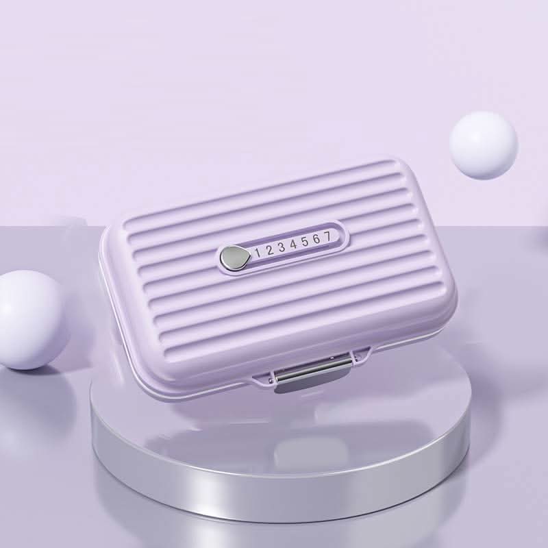 PillSafe Mini przenośne pudełko na tabletki z siedmioma przegródkami i potrójnym uszczelnieniem do użytku w podróży