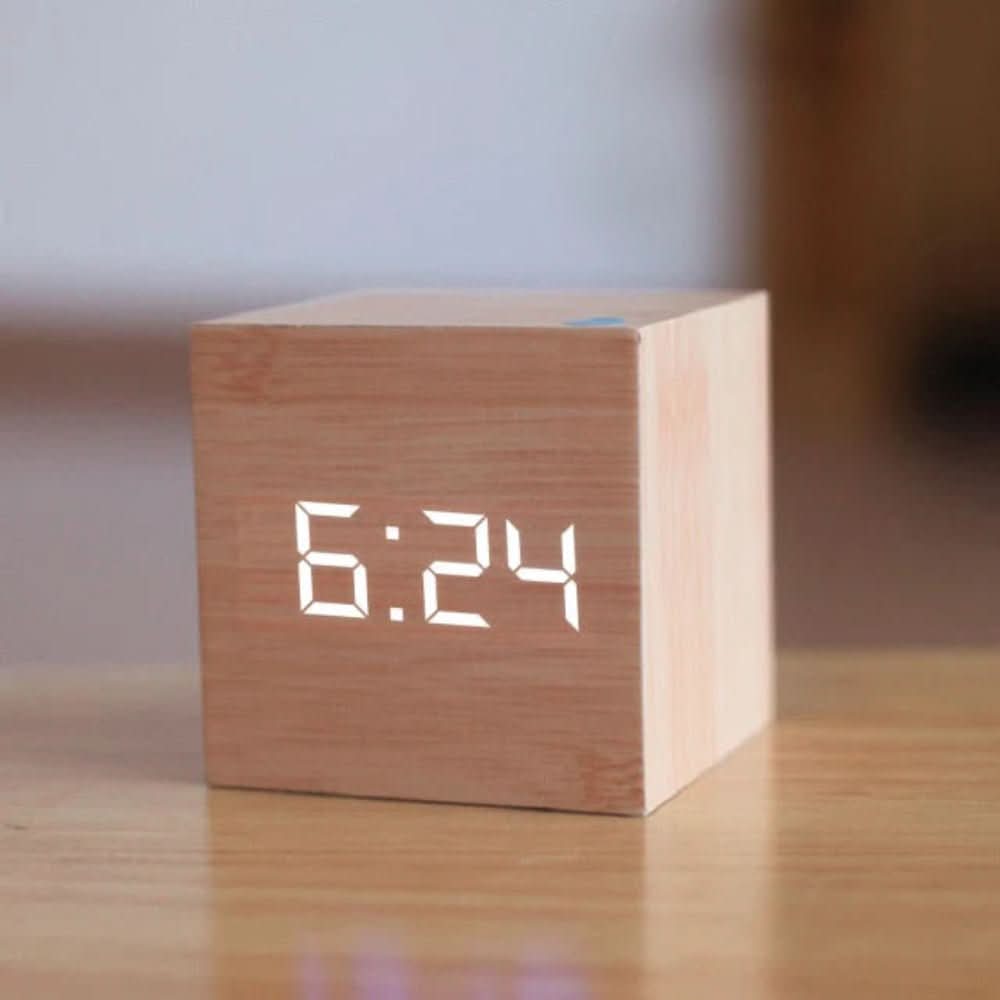 PulseTime Mini LED digital vekkerklokke for stilige rom