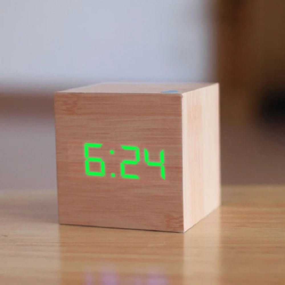 PulseTime Mini LED digital vekkerklokke for stilige rom
