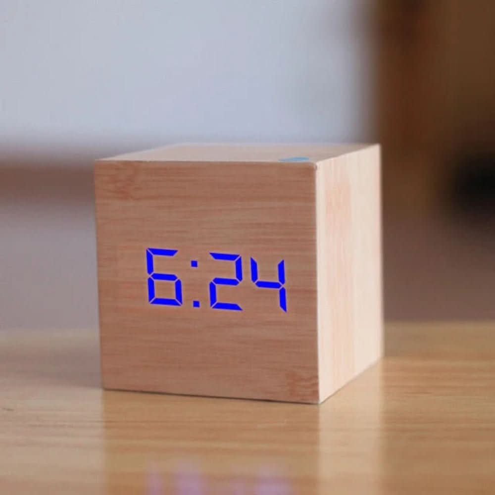 PulseTime Mini LED digital vekkerklokke for stilige rom