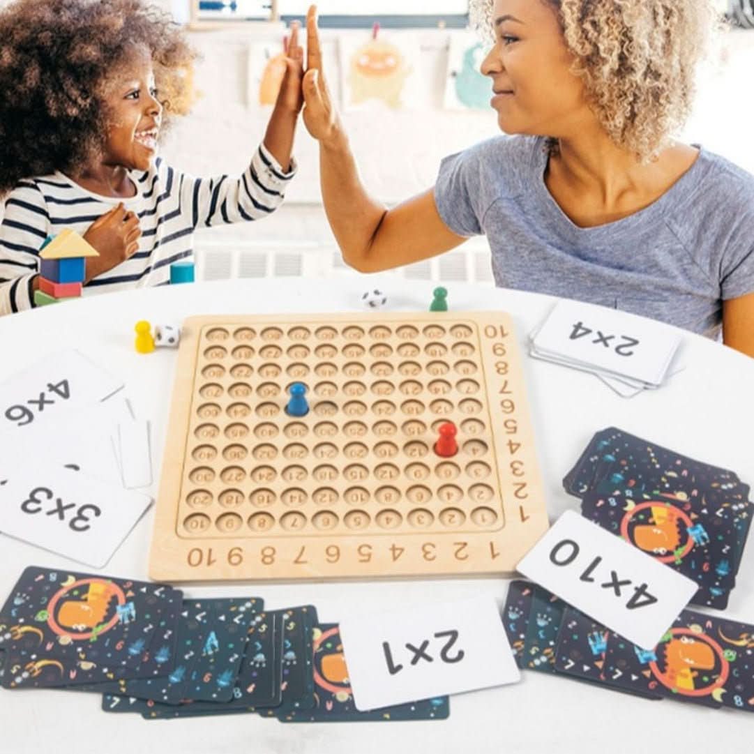 Juego de aprendizaje de madera MathPlay para niños de 6 años en adelante que desarrolla habilidades matemáticas