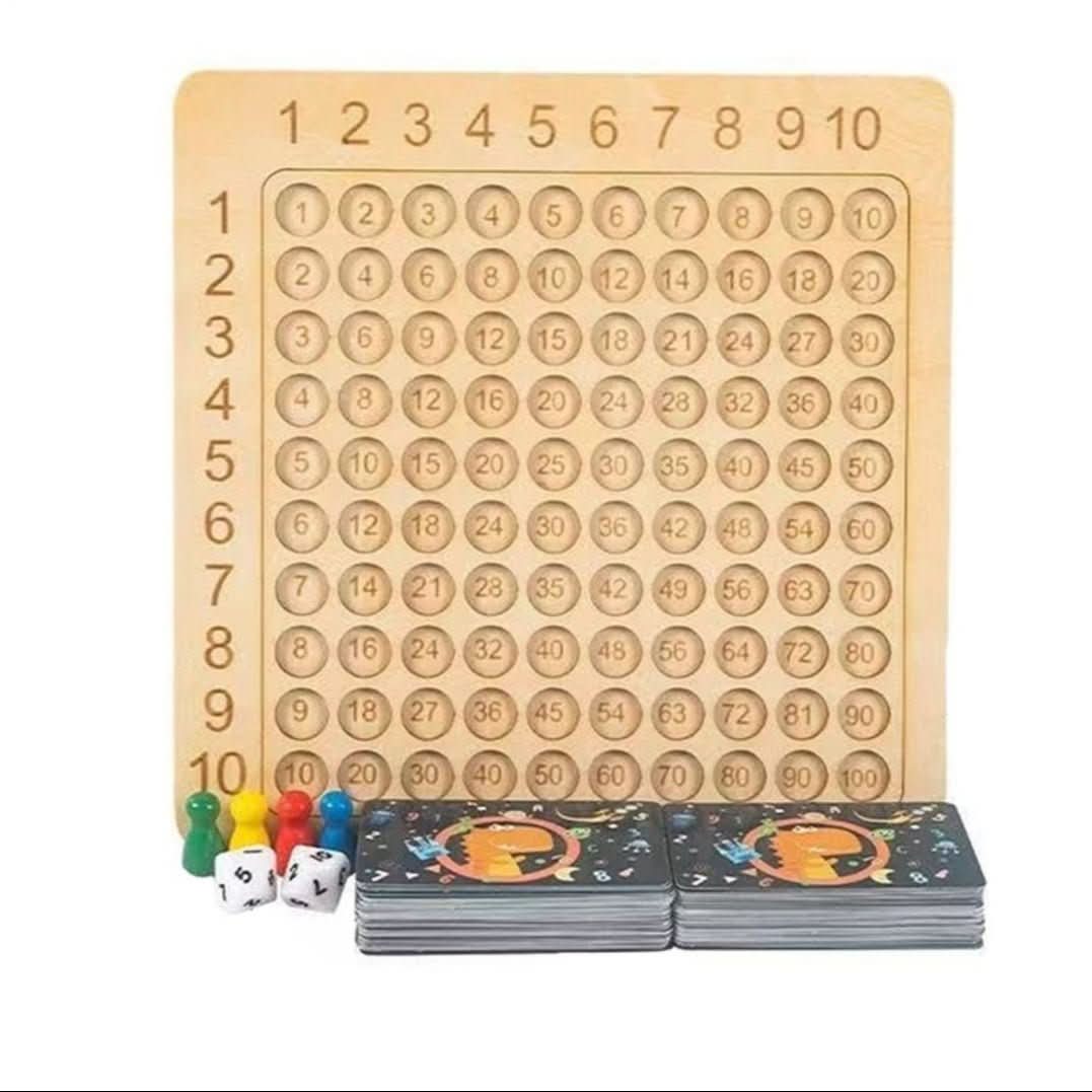 Juego de aprendizaje de madera MathPlay para niños de 6 años en adelante que desarrolla habilidades matemáticas