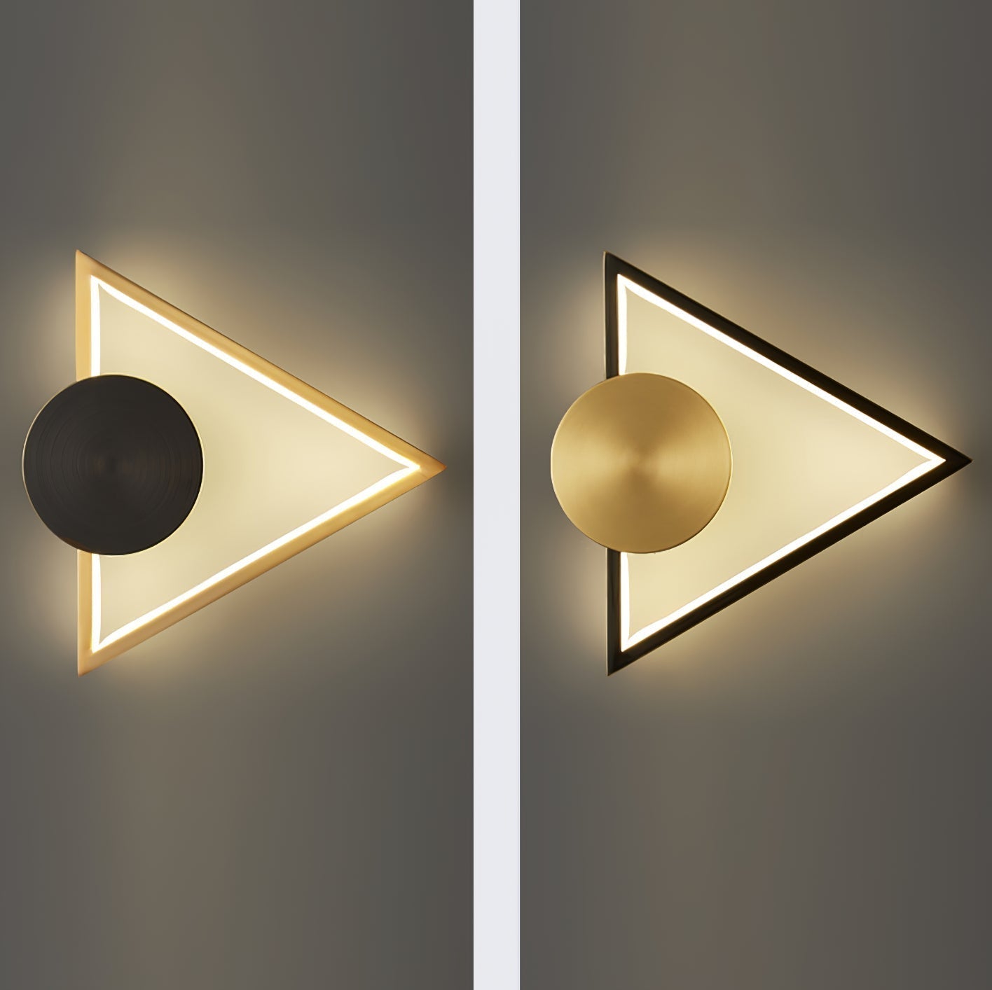 LumiForm | Slank Geometrisk Vegglampe for Moderne Rom