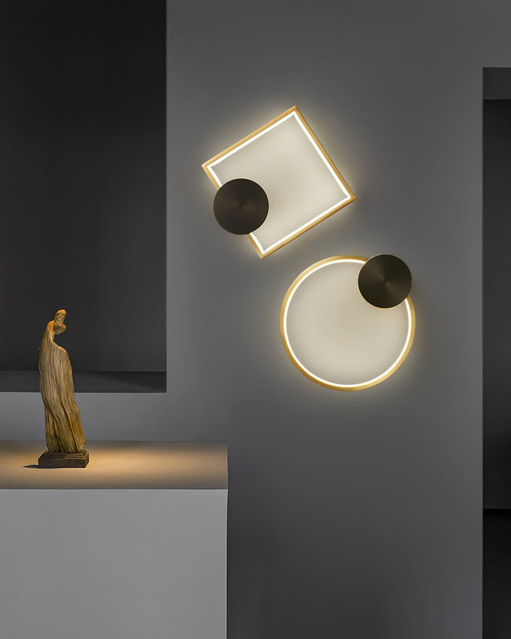 LumiForm | Slank Geometrisk Vegglampe for Moderne Rom
