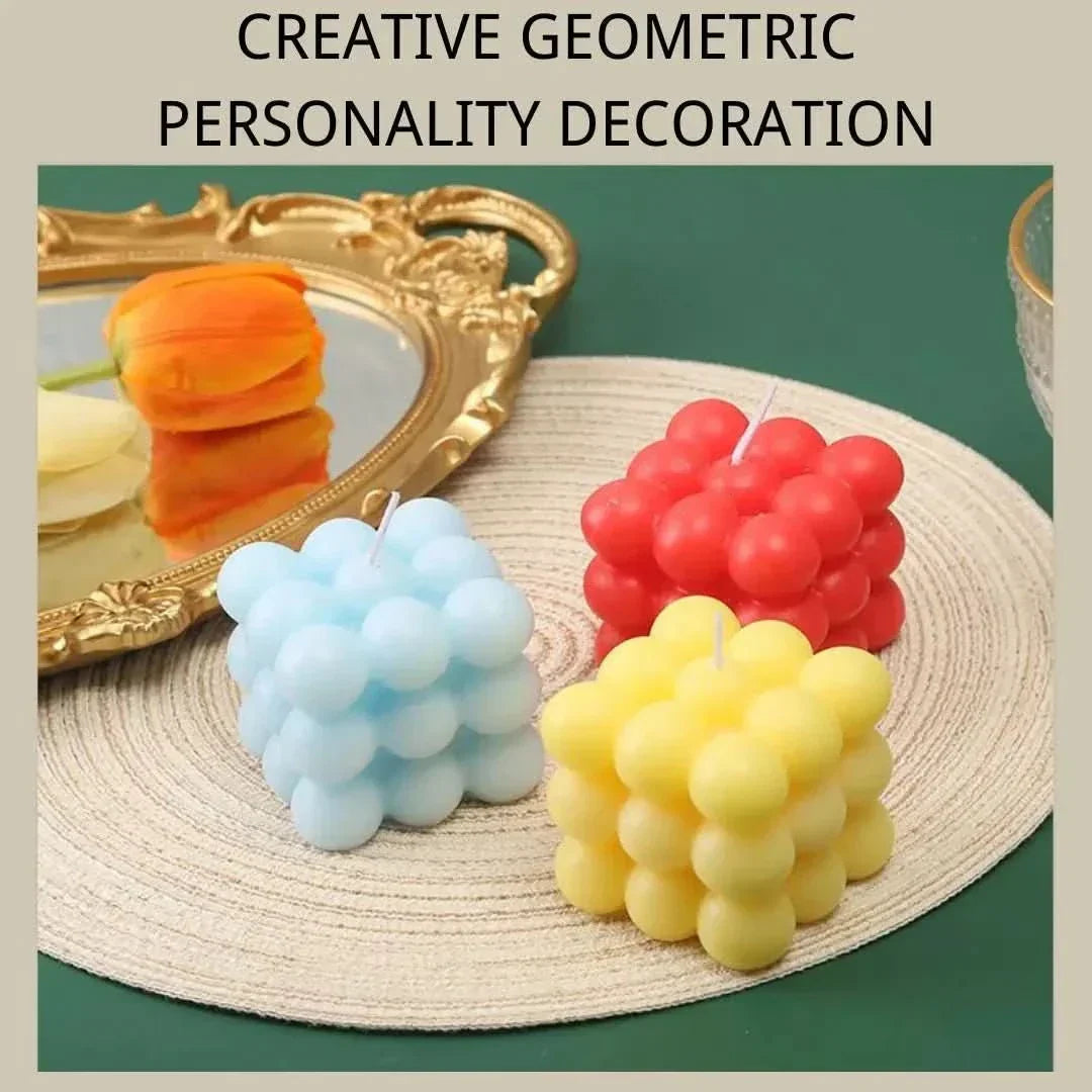 LuminaCube Scented Cube Candle Handmade With Soy Wax Fragrance For Home Decor