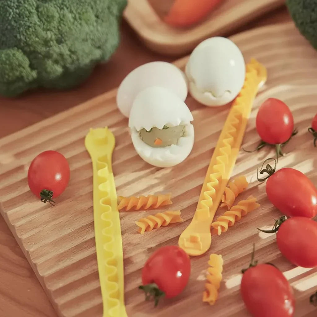 סט חותכי ביצים EGGJOY 2 חלקים לעיצוב ביצים יצירתי