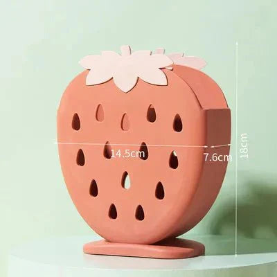 BERRYRACK Držák na kuchyňské náčiní a hůlky s motivem jahod