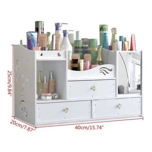 ארגונית איפור GLAMBOX לאחסון מסודר ונרחב בבית