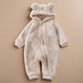 CuddleNest Baby Flannel Romper Warm Fluffy Winter Comfort For Babies