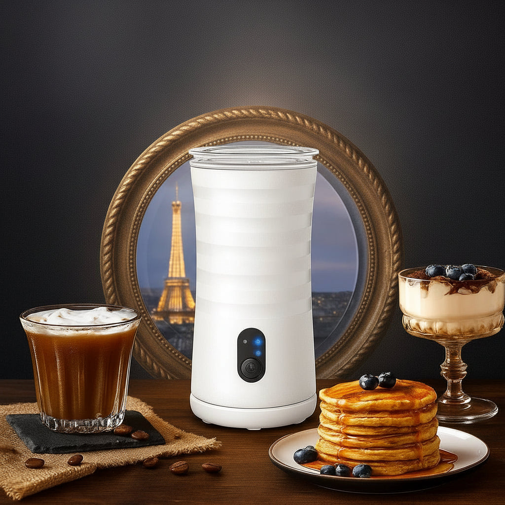 Aurora Brew 4v1 napěňovač a napařovač mléka pro kávu baristické kvality doma