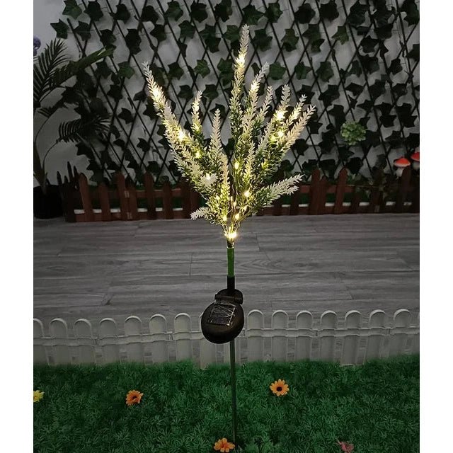 Lumières solaires RadiantLeaf Lavande, allumage automatique au crépuscule pour les amoureux d'un jardin romantique