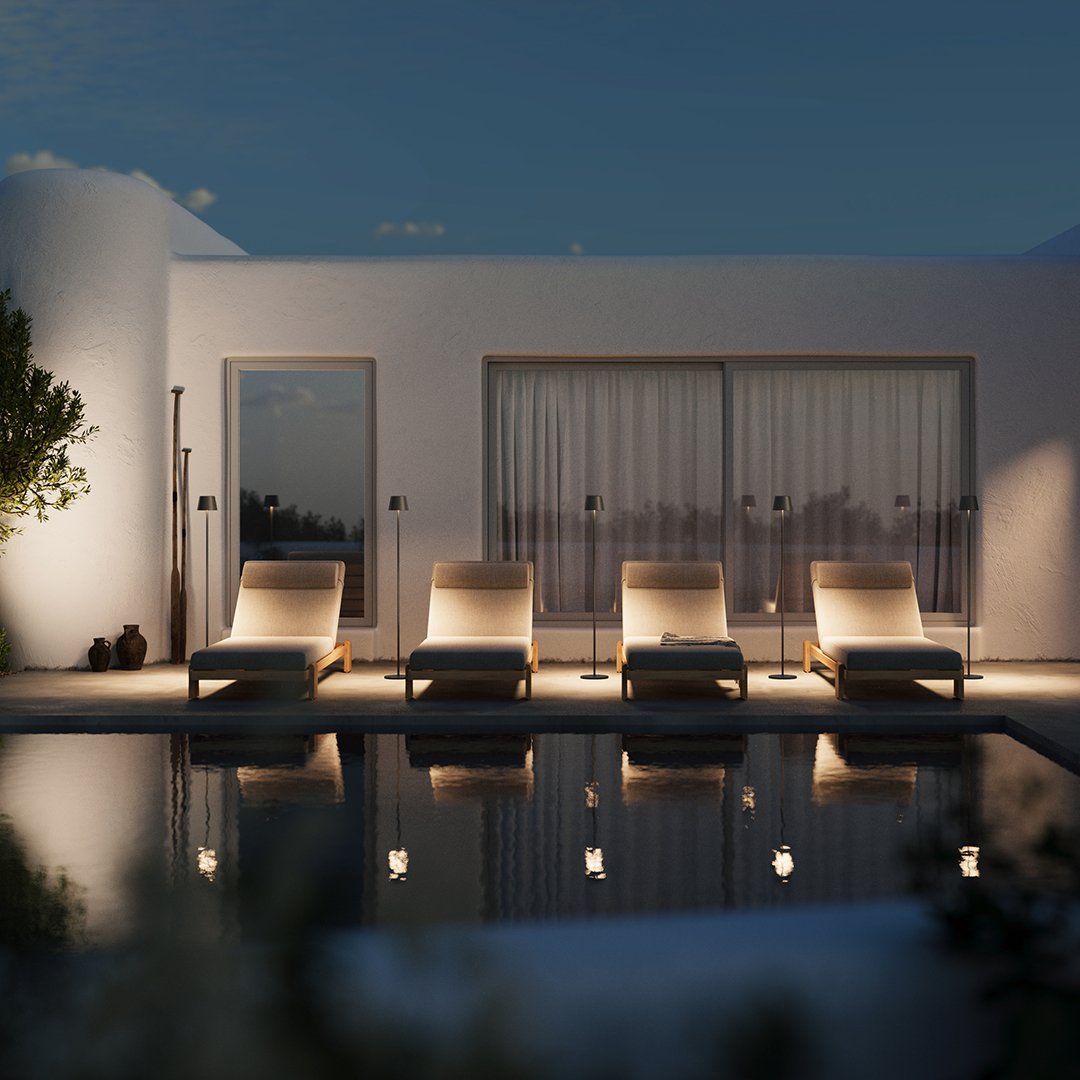 Aeronis LED Modular Floor Lamp With Adjustable Heights And Rechargeable Battery