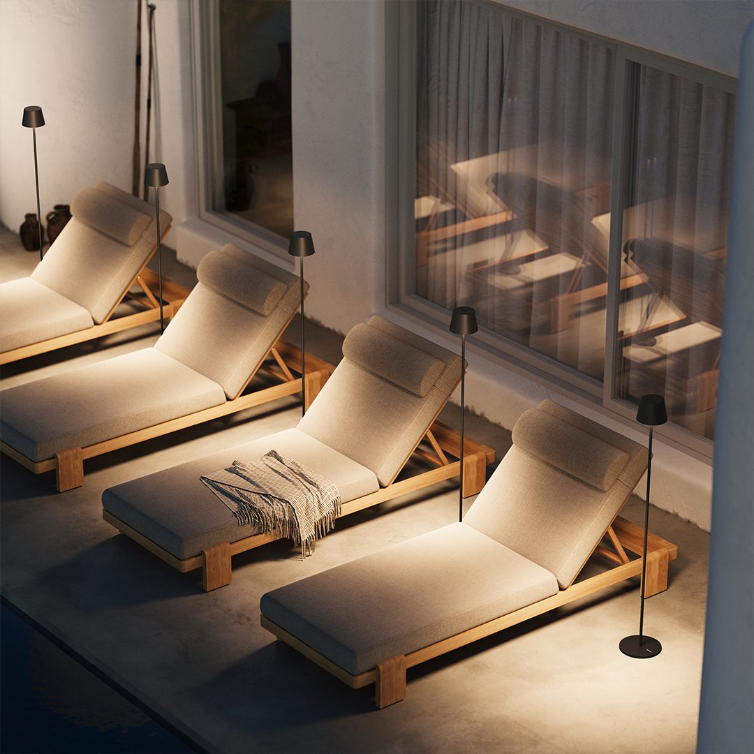 Aeronis LED Modular Floor Lamp With Adjustable Heights And Rechargeable Battery