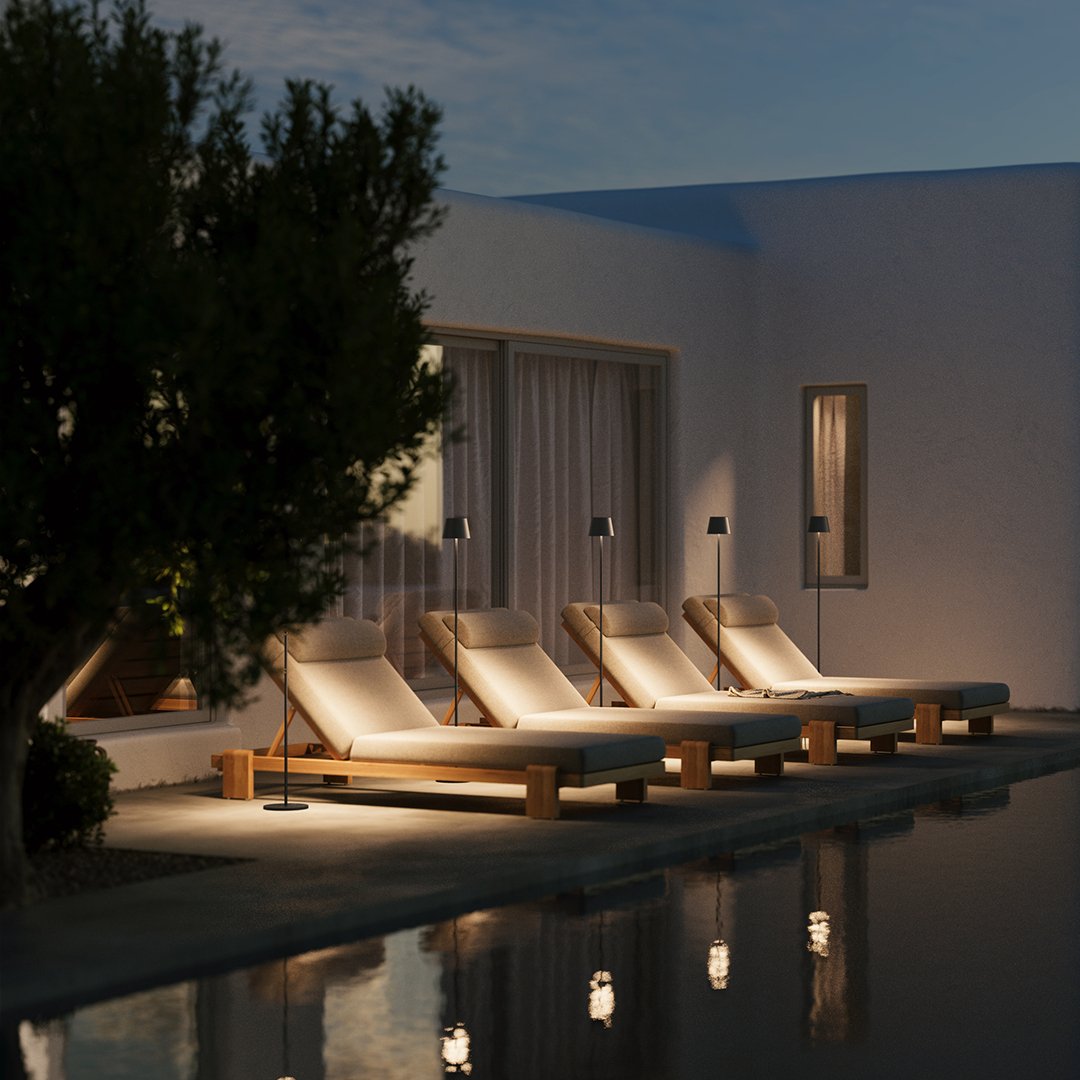 Aeronis LED Modular Floor Lamp With Adjustable Heights And Rechargeable Battery