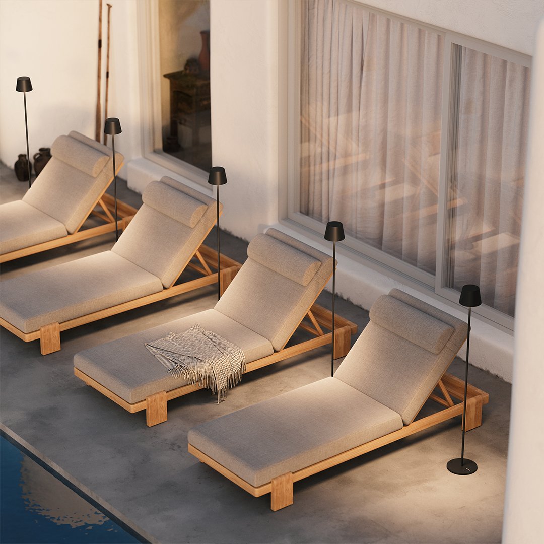 Aeronis LED Modular Floor Lamp With Adjustable Heights And Rechargeable Battery
