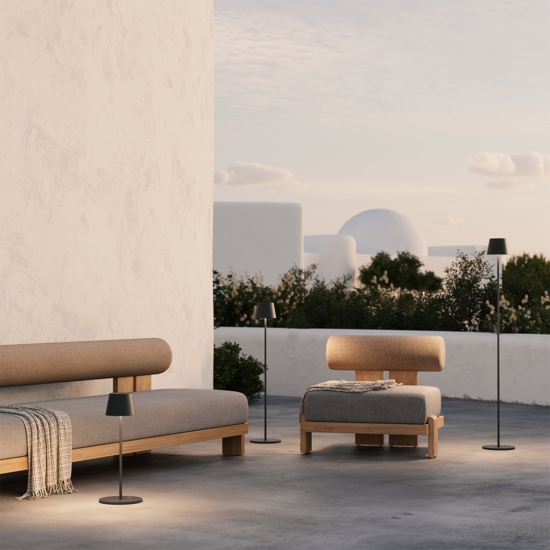 Aeronis LED Modular Floor Lamp With Adjustable Heights And Rechargeable Battery