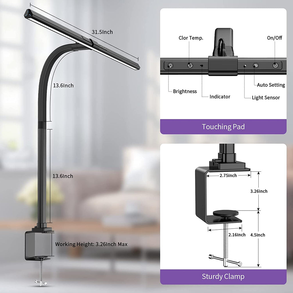 Architect Clamp Schreibtischlampe – Moderne LED-Beleuchtung für effizientes Arbeiten im Home Office