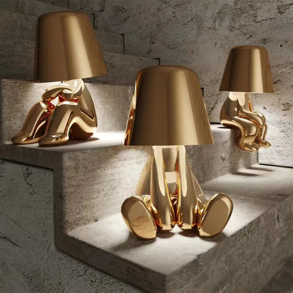 LED bordlampe | Lekent design med justerbar lysstyrke for skrivebord eller nattbord