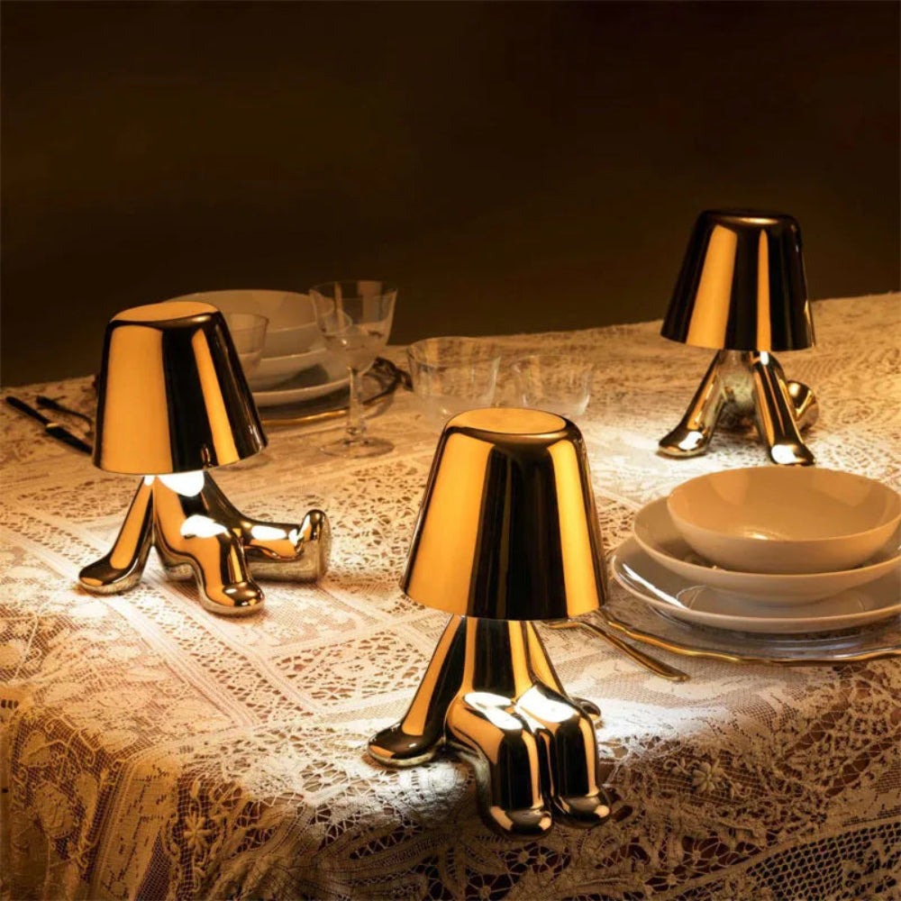 LED bordlampe | Lekent design med justerbar lysstyrke for skrivebord eller nattbord