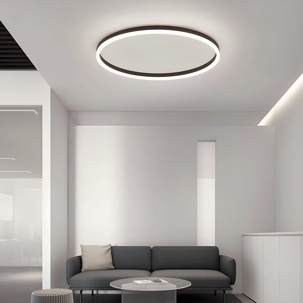 Nordisk cirkulær LED-loftlampe til soveværelse - Orntli