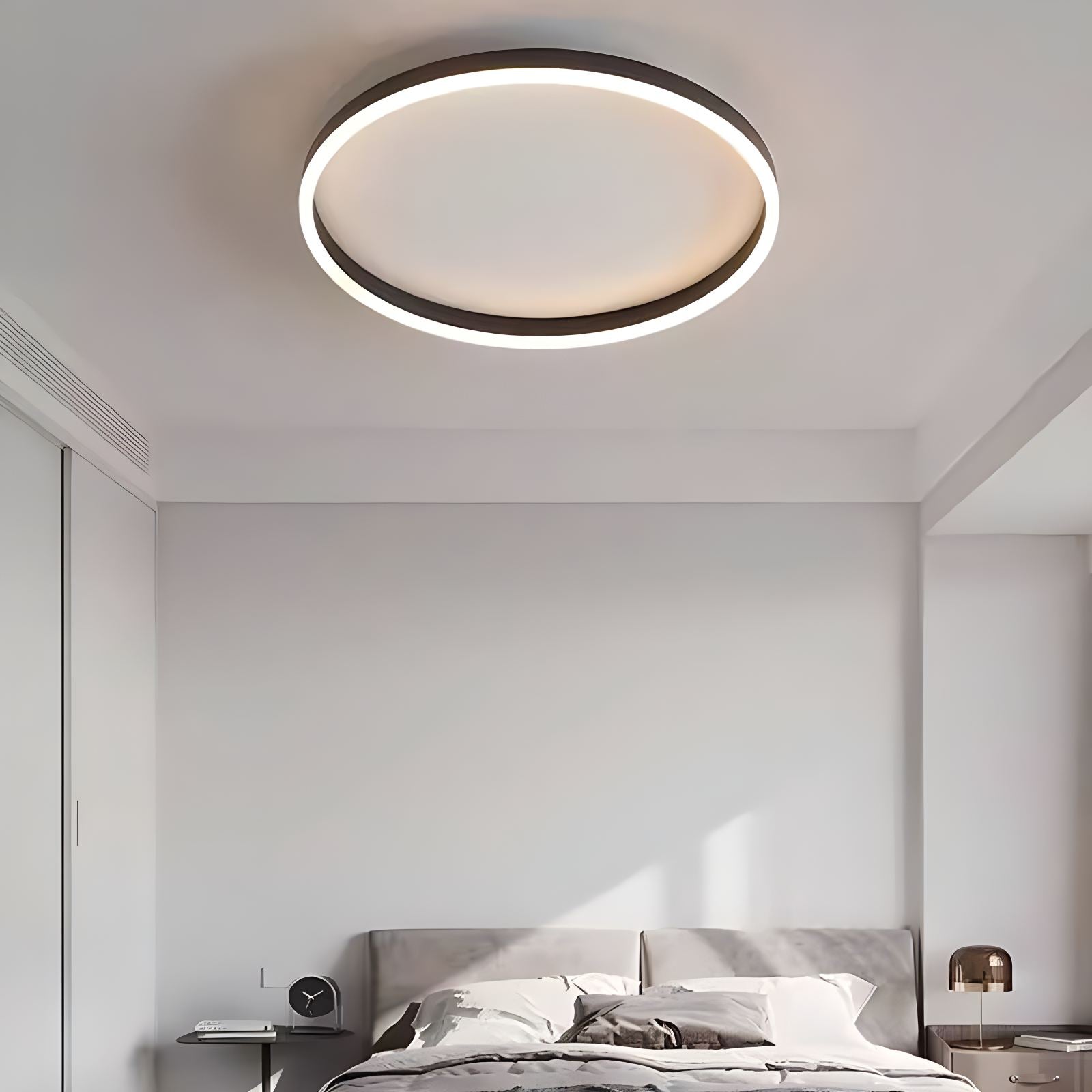 Nordisk cirkulær LED-loftlampe til soveværelse - Orntli