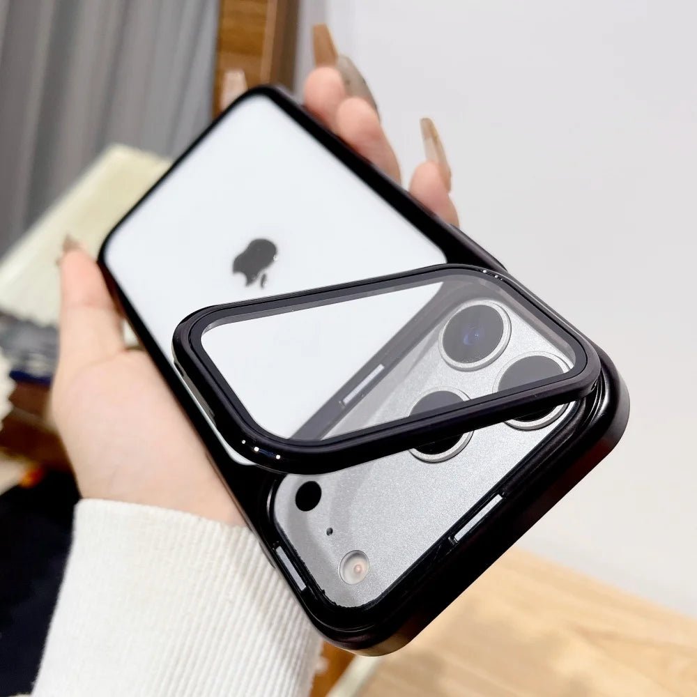 Etui NovaGuard do iPhone 17 z składanym stojakiem na aparat i ochroną ze szkła