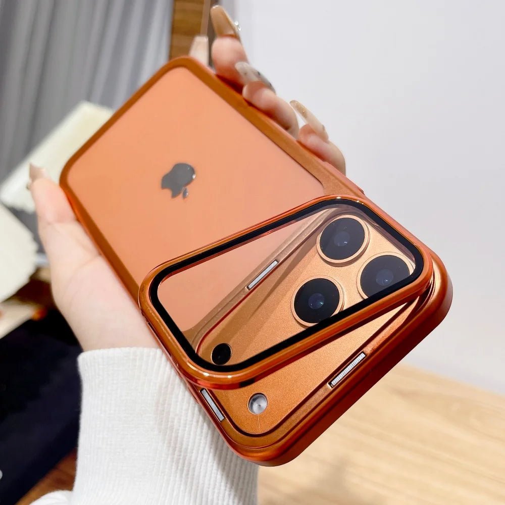 Etui NovaGuard do iPhone 17 z składanym stojakiem na aparat i ochroną ze szkła