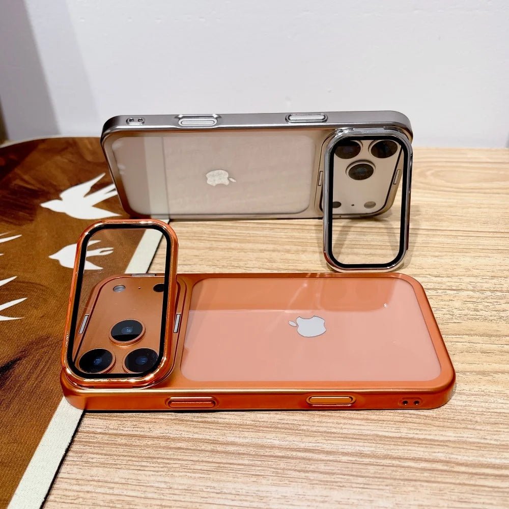 Etui NovaGuard do iPhone 17 z składanym stojakiem na aparat i ochroną ze szkła