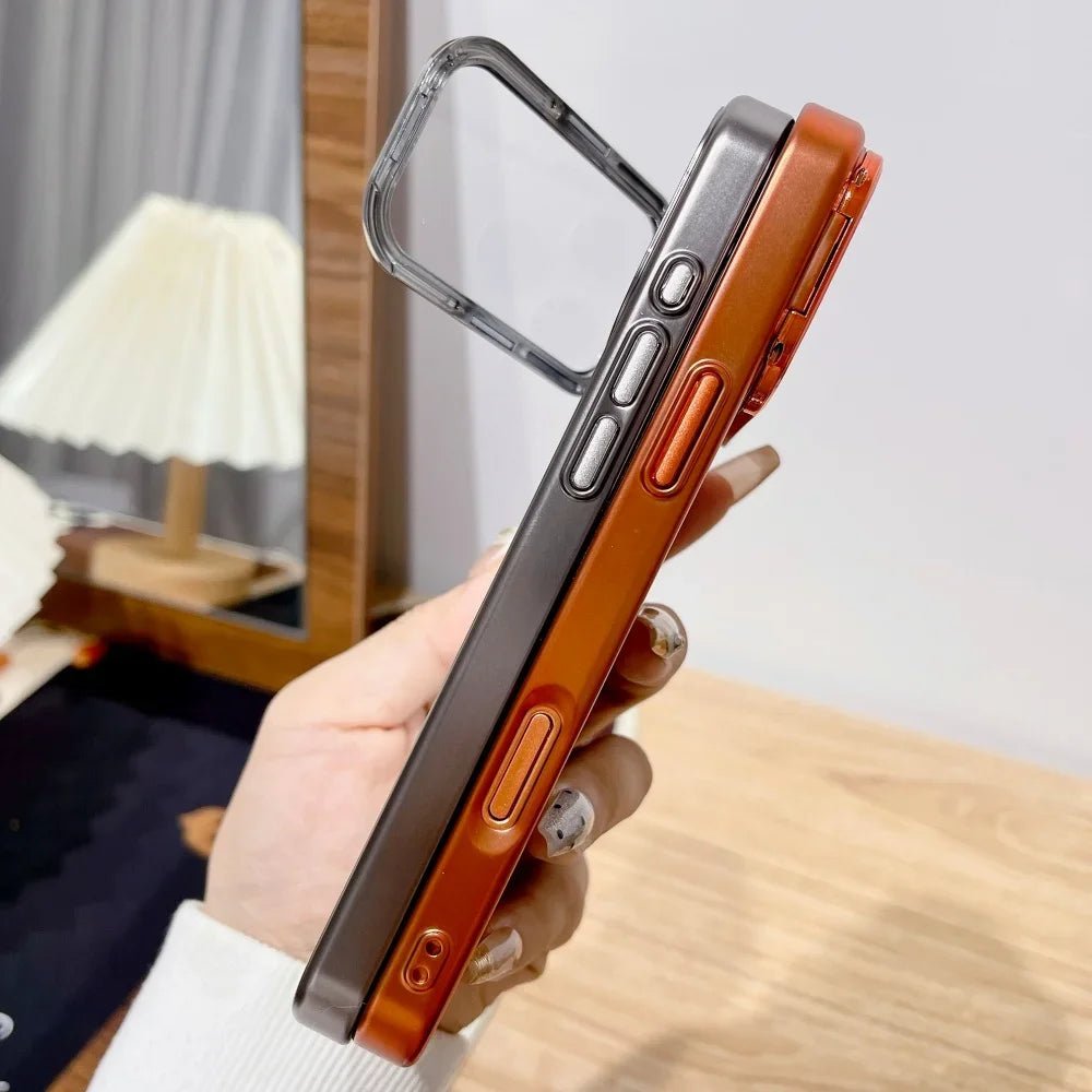 Etui NovaGuard do iPhone 17 z składanym stojakiem na aparat i ochroną ze szkła