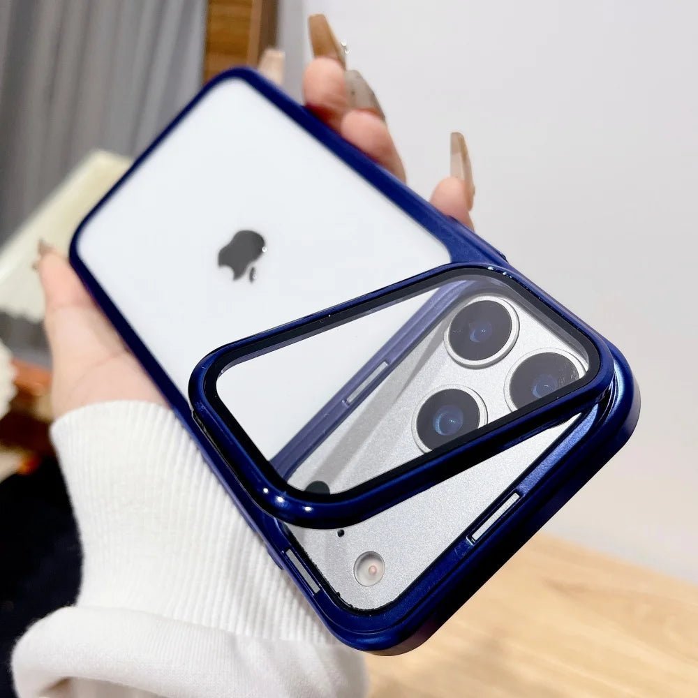 Etui NovaGuard do iPhone 17 z składanym stojakiem na aparat i ochroną ze szkła