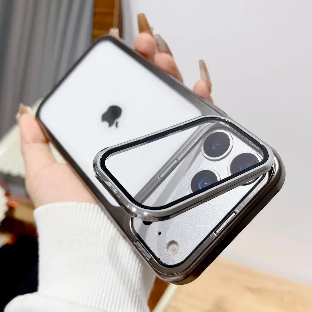 Etui NovaGuard do iPhone 17 z składanym stojakiem na aparat i ochroną ze szkła