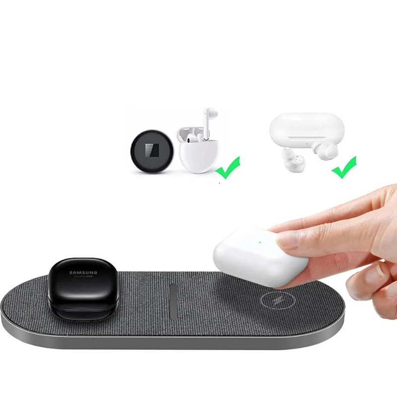 Kyvera | Dual 40W kabellose Ladestation für iPhone und AirPods | Orntli
