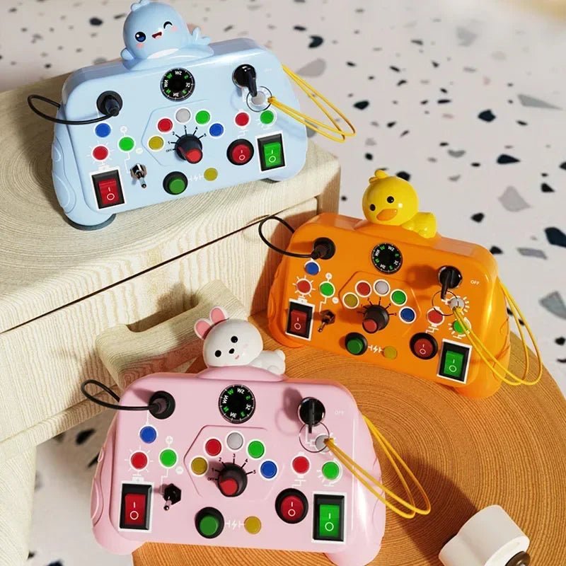 LuminaPlay Lysende Montessori Multisensorisk Læringsbrett for Småbarn 2 til 4 år