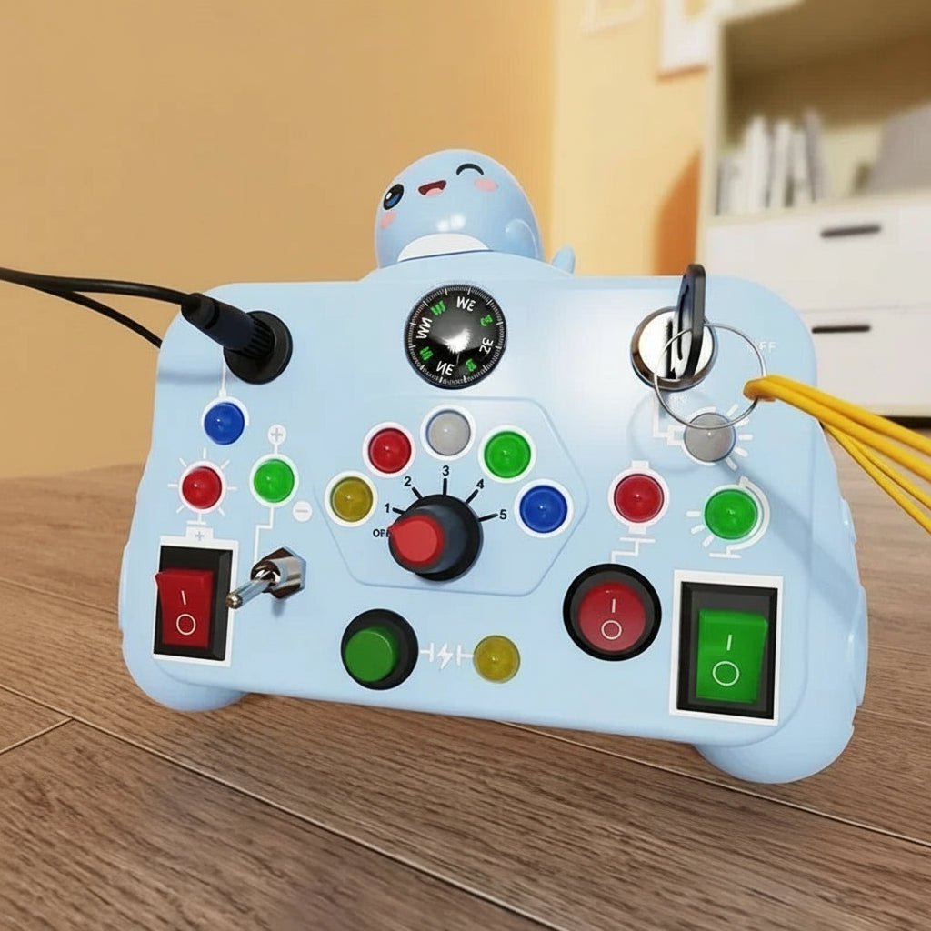 LuminaPlay Lysende Montessori Multisensorisk Læringsbrett for Småbarn 2 til 4 år