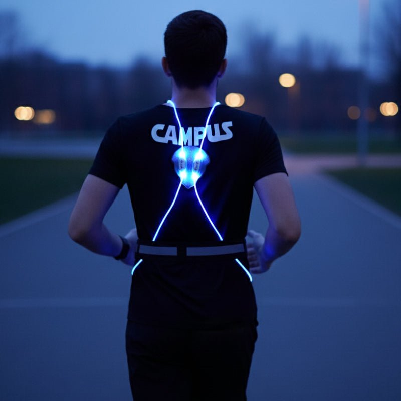 LumaGuard Reflective LED Vest for Running, Cycling, and Walking