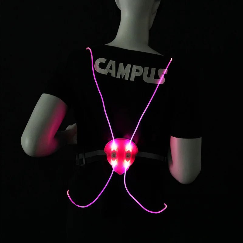 LumaGuard Reflective LED Vest for Running, Cycling, and Walking