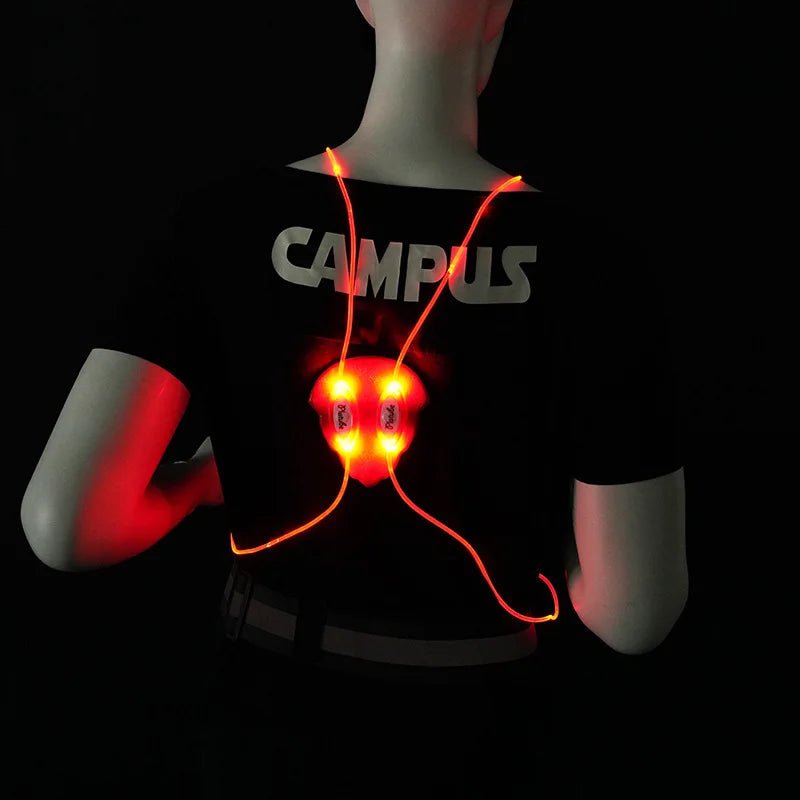 LumaGuard Reflective LED Vest for Running, Cycling, and Walking