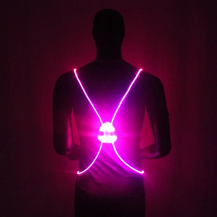 LumaGuard Reflective LED Vest for Running, Cycling, and Walking